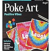 Unwynd Poke Art Positive Vibes, Mess-Free Arts and Crafts for Adults, Teen Craft Kits, Thoughtful Gifts for Women and Men