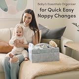 PUTSKA Nursery Storage Basket Baby Nappy Caddy Organizer 38x23x18cm view 2
