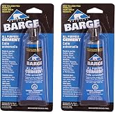 Barge All-Purpose TF Cement Rubber, Leather, Wood, Glass, Metal Glue 2 oz (Тwо Расk)