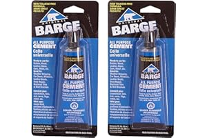 Barge All-Purpose TF Cement Rubber, Leather, Wood, Glass, Metal Glue 2 oz (Тwо Расk)