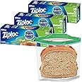 Ziploc Sandwich and Snack Bags for On the Go Freshness, Grip 'n Seal Technology for Easier Grip, Open, and Close, 30 Count, P