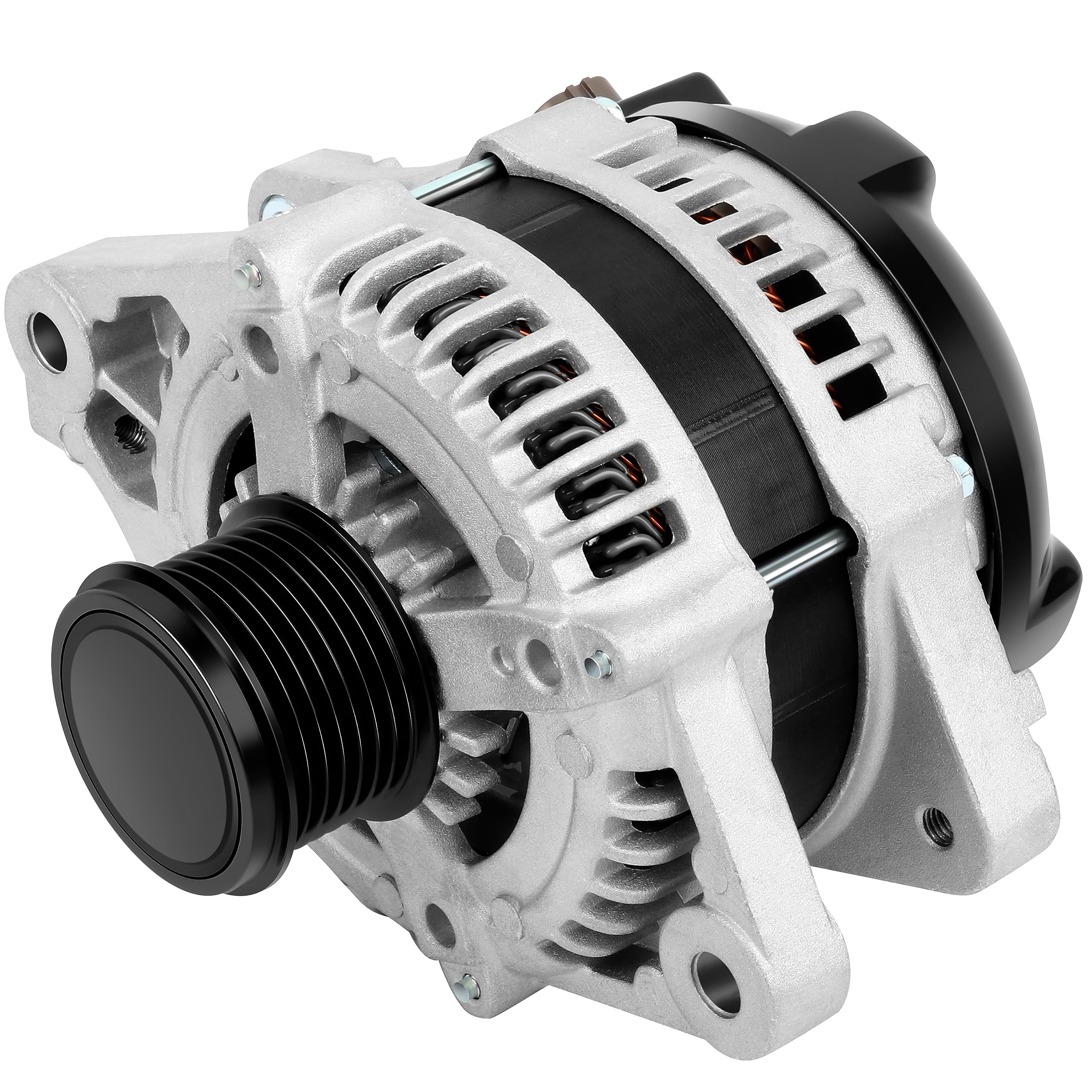Photo 1 of SCITOO Alternator Fits for Lexus GS300 2006, GS350 2007-2011, IS250 Sedan 2010-2013, IS350 Sedan 2010-2013 - 12V 150Amp CW 7-Groove Decoupler Pulley, Replace OE 11196 104210-2050 27060-31060