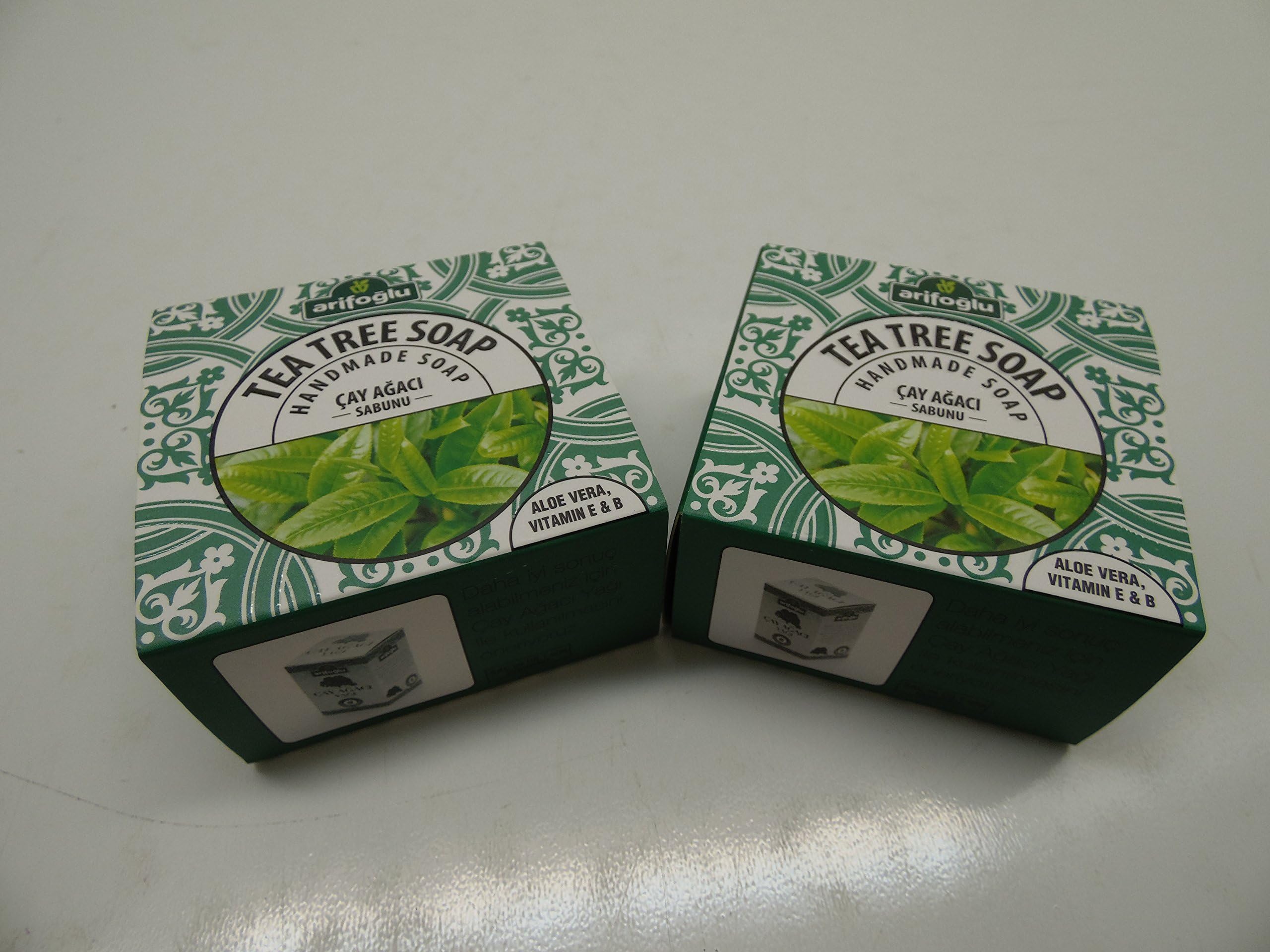Arifoglu All Natural Luxury Handmade Soaps 150g X 2 Pack (Tea Tree Soap)