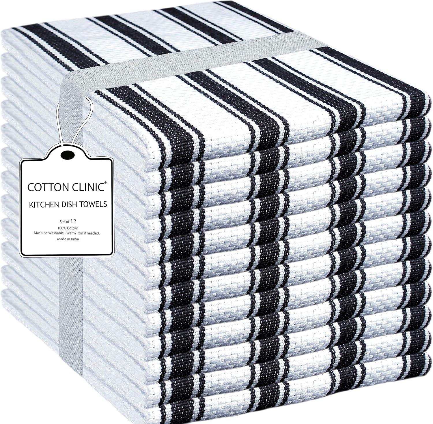 12x Schwedische Geschirrtücher - Wiederverwendbare Küchentücher Baumwolle