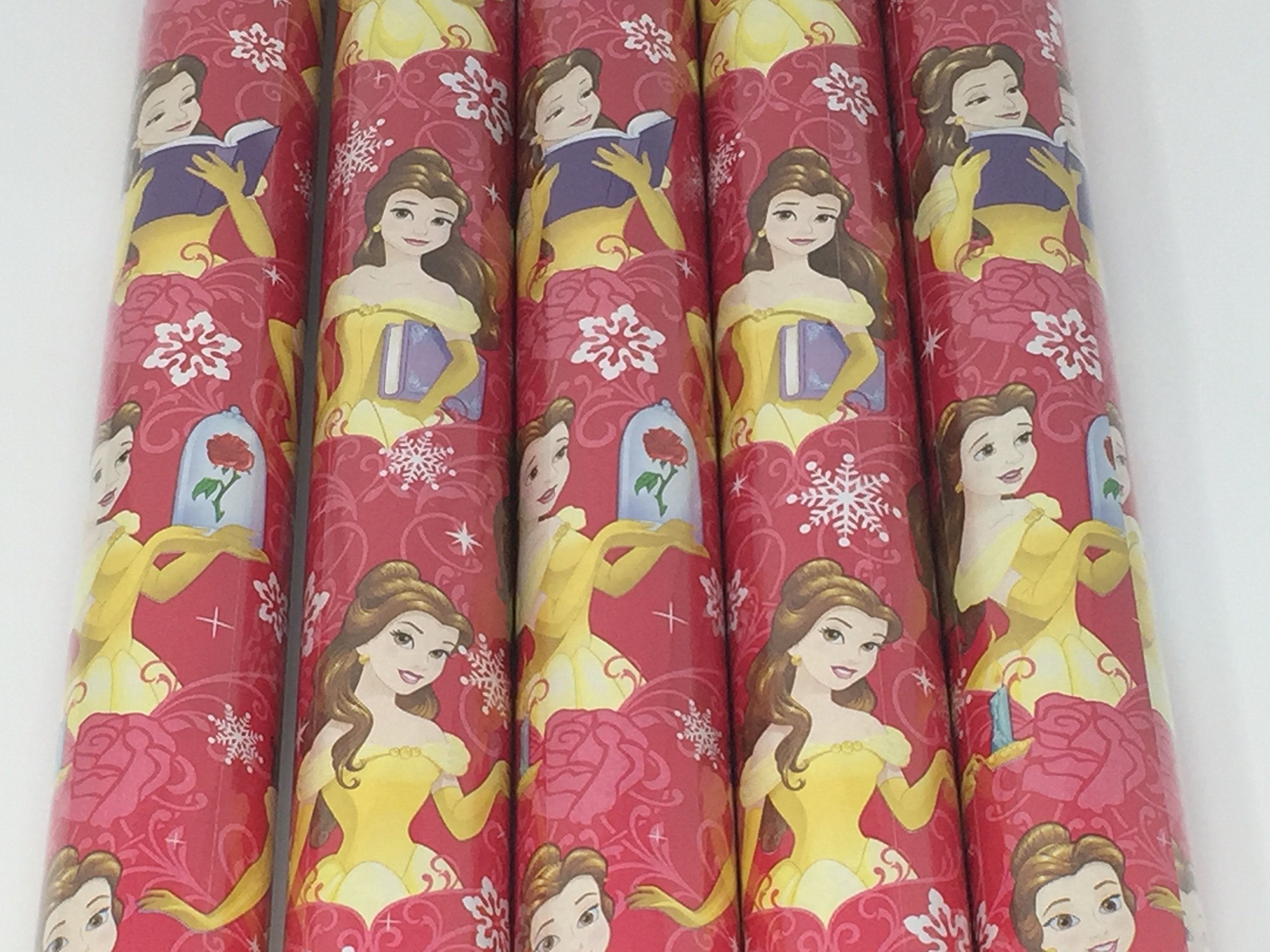 Disney Beauty & The Beast Wrapping Paper & Tags 2 Gift