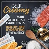 Catit Creamy Variety Pack Lickable Cat Treats 15 x 10g Grain Free Salmon Tuna view 3