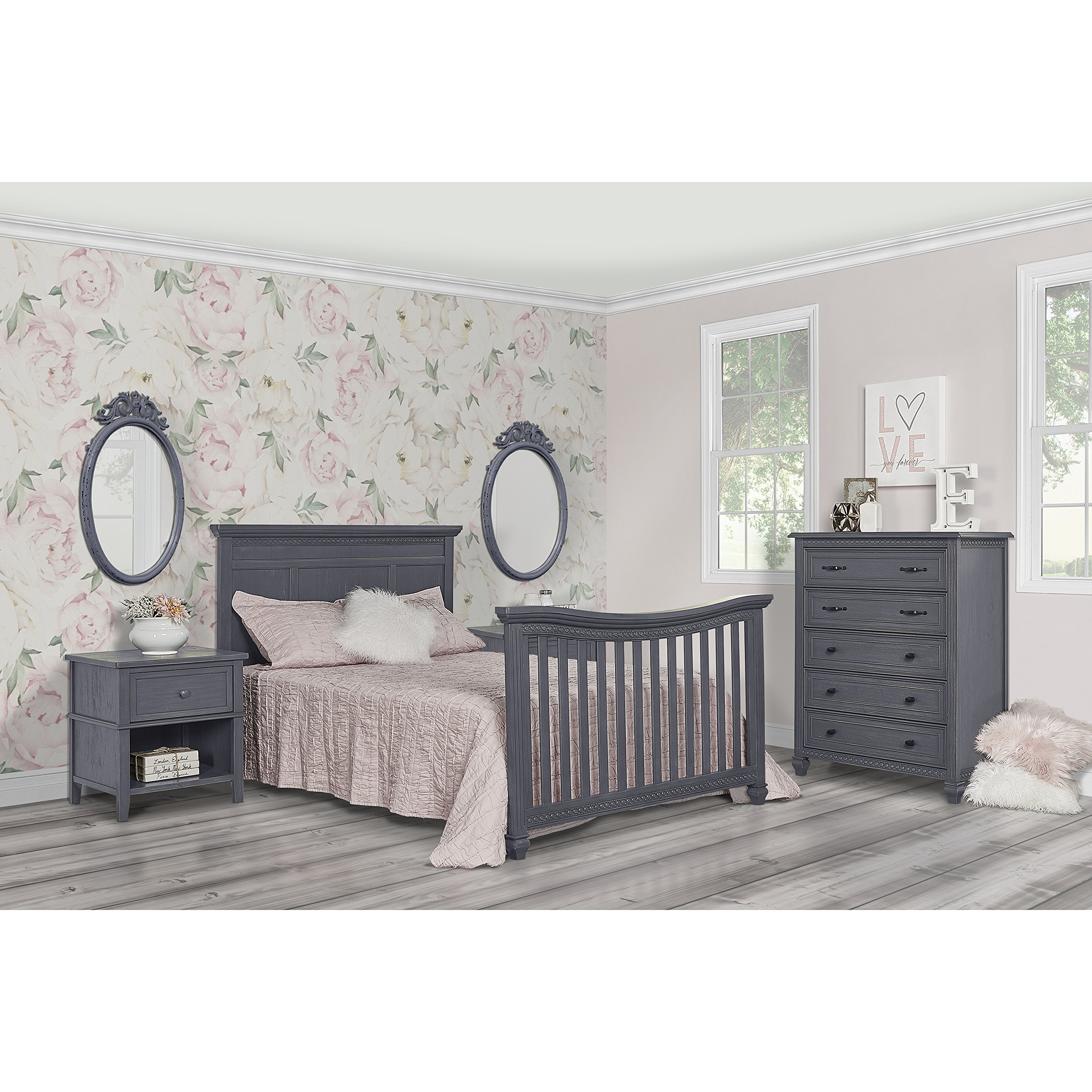 Evolur Madison 5 In 1 Flat Top Convertible Crib