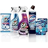 Cif & Domestos Essential Distinct Formula Bathroom Kit for Everyday Cleaning 6 Items