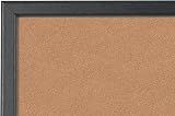 Bi-Office Cork Notice Board 60 x 40 cm Black MDF Frame Pin Board for Notes view 3