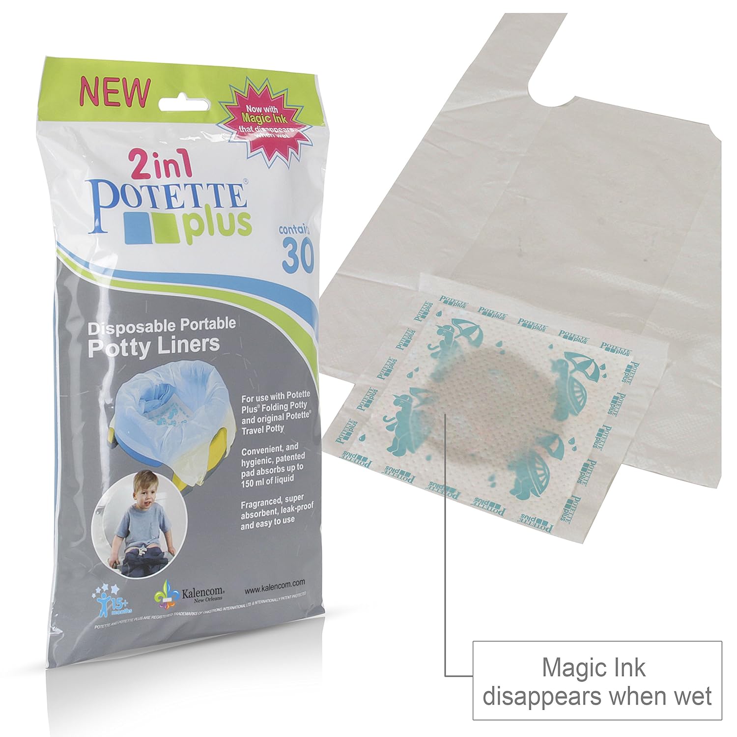 Potties Baby Potette Plus Disposable Portable Potty Liners