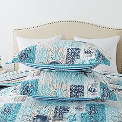 HoneiLife King Size Quilt Sets - 3 Pieces Coastal