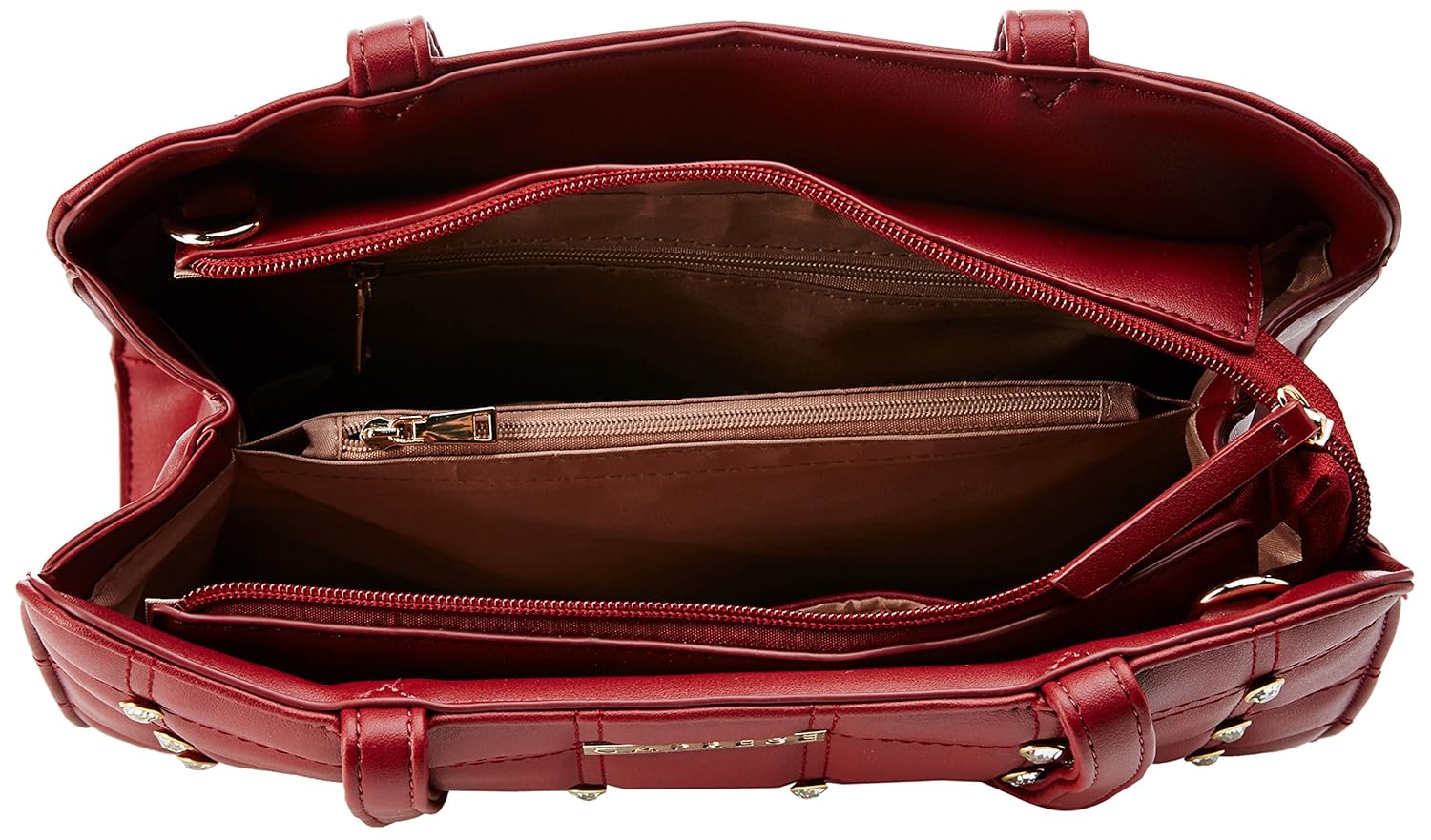 caprese grenda women's satchel (dark red)