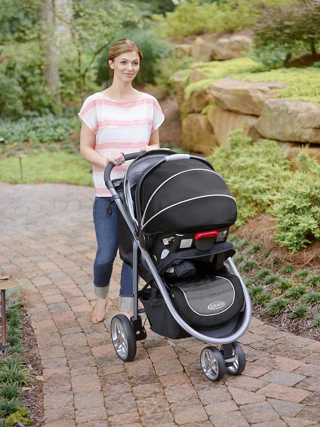 graco aire3 click travel system gotham