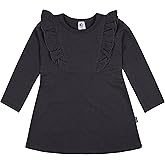 Gerber Baby Girls' Toddler Long Sleeve Dress with Ruffle Detail