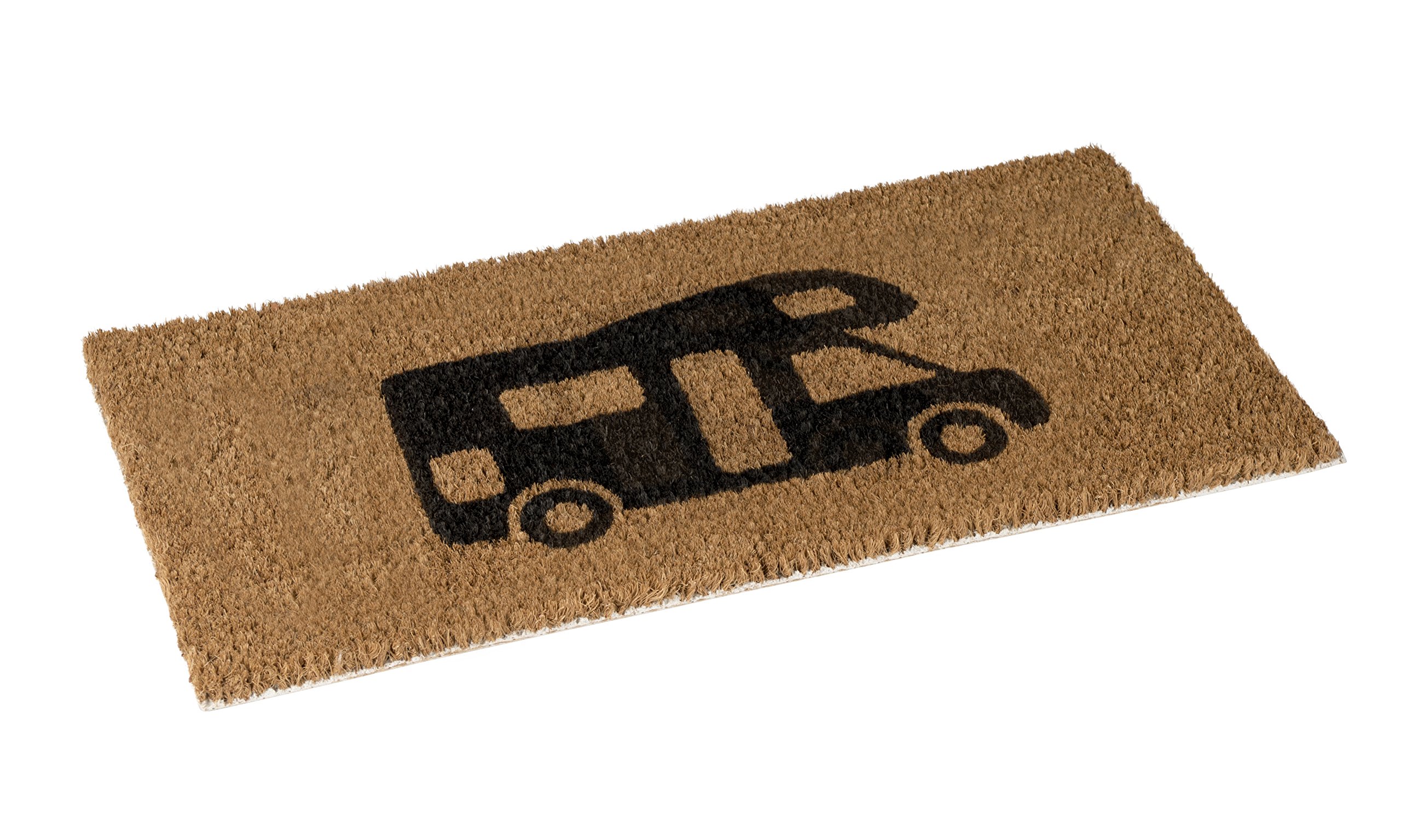 No Label Door mat Coco Camper 25x50 cm, Coir, Brown, 50 x 25 x 1 cm