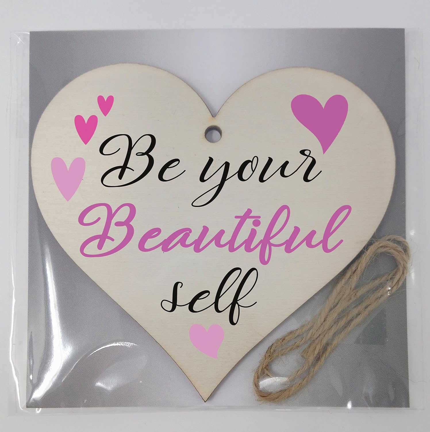 Decorative Wooden Heart Plaque - Inspirational Quote Wall Art - Rustic Hanging Sign for Home Office, Bedroom, or Gift Giving - Image 5