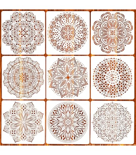 Reusable A4 Stencils For Art, Card Making, Scrapbooking & DIY Decor