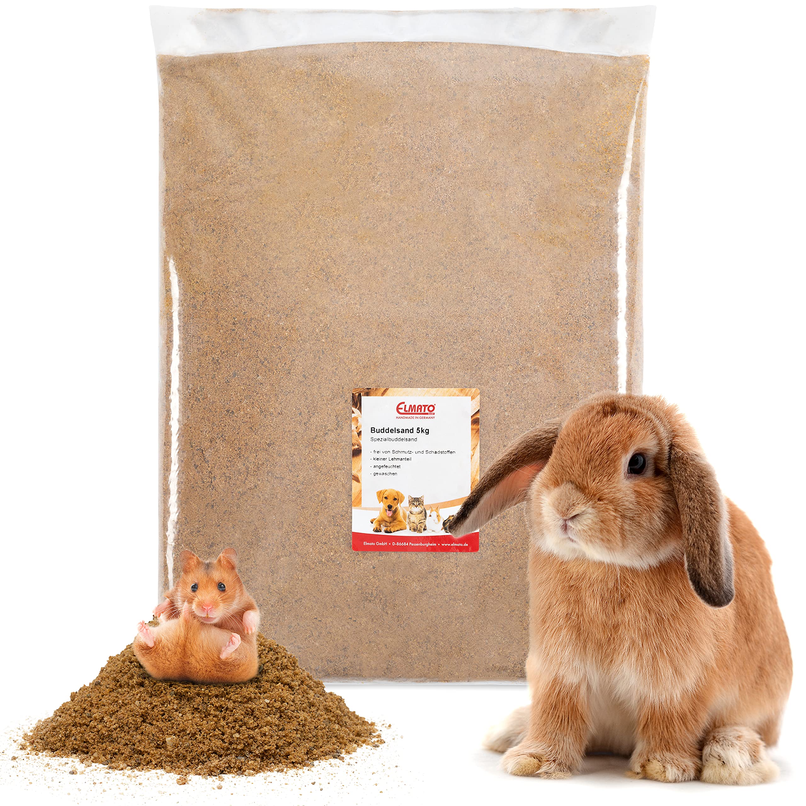 Elmato 12080 Special Digging Sand for Rabbits Rabbits Rodents 5 kg