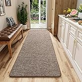 AROGAN Washable 2x6 Runner Rug for Hallway, Long Runner Rugs wtih Soft Memory Foam for Bedroom, Non Slip Backing Carpet Runners for Hallways, Kitchen, Bathroom, Entryway Home Decor, Matte Brown