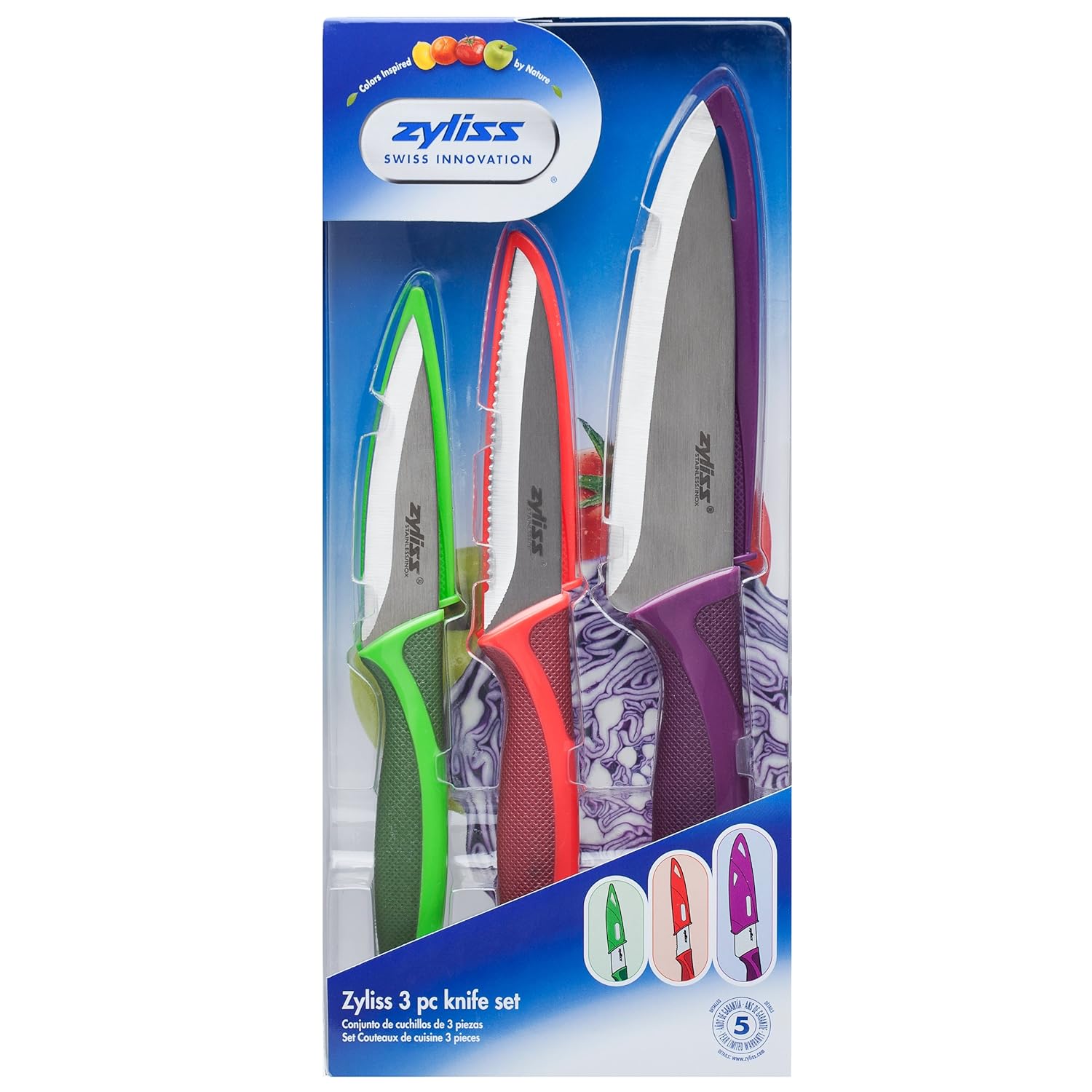 Zyliss 3Piece Knife Set Kitchen & Dining