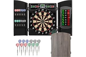 Arachnid Cricket Maxx 4.0 Electronic Dartboard Set, Black