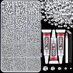 16000Pcs Resin Rhinestones with Tweezers for