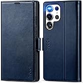 TUCCH Case for Galaxy S25 Ultra, Wallet Case with [TPU Shockproof Interior Case] Stand RFID Blocking Card Holder, Magnetic PU Leather Protective Flip Cover Compatible with Galaxy S25 Ultra, Dark Blue