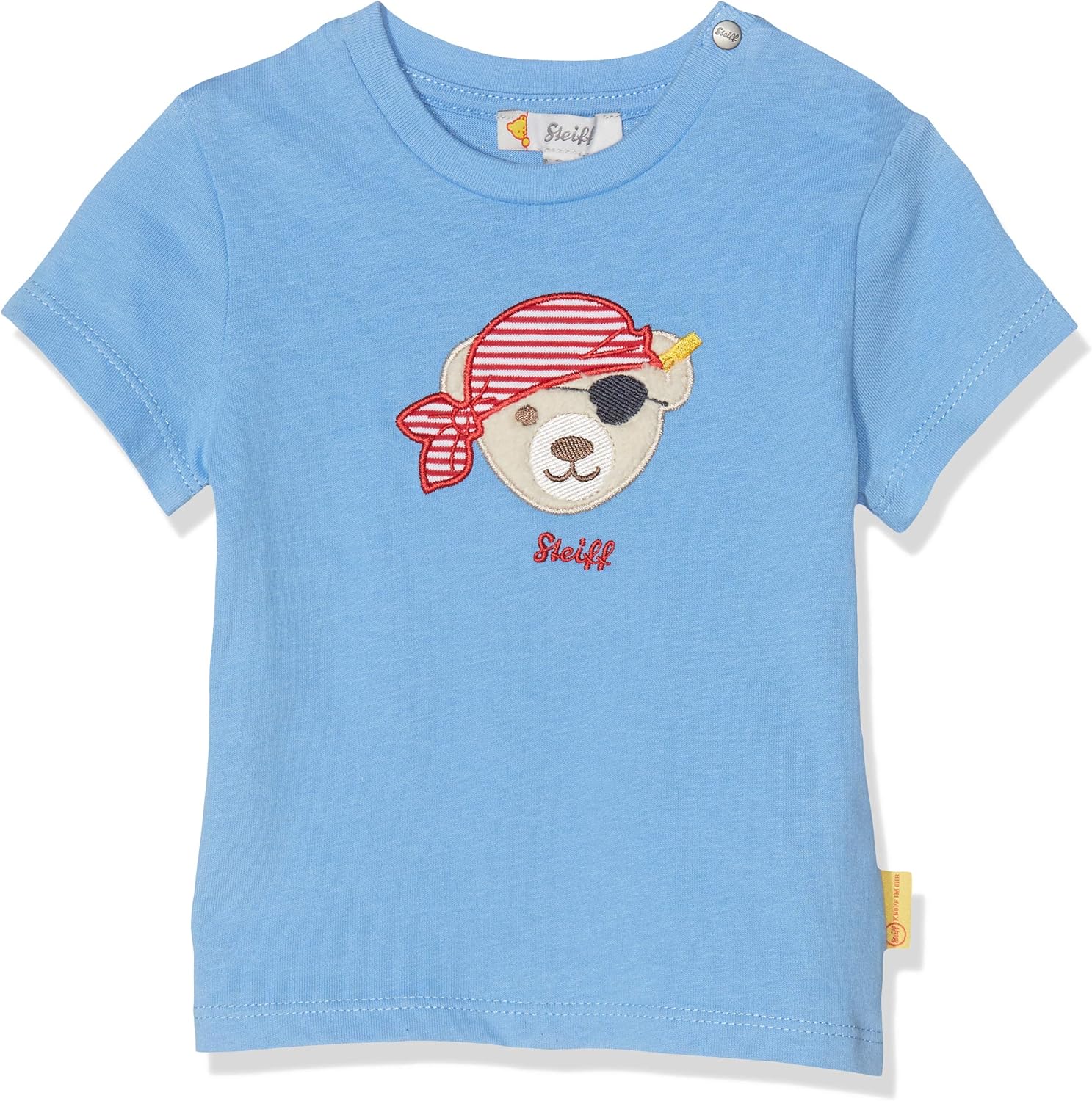 Steiff Baby Jungen T-Shirt - Weiches Jersey Shirt Mit Teddy Motiv