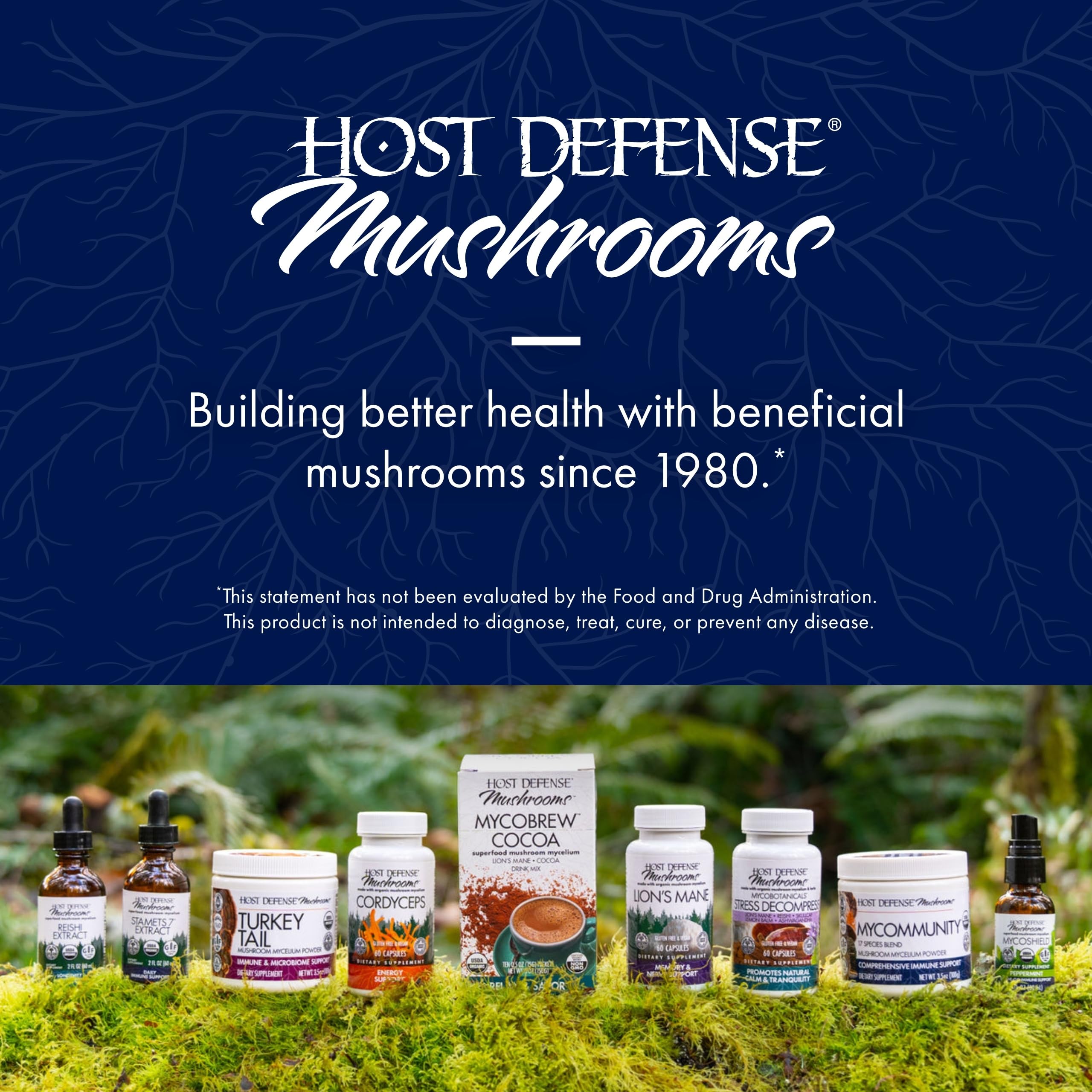 Host Defense MyCommunity Extract - 17 Species Blend Mushroom Supplement for Immune Support - Extract with Lion's Mane, Reishi, Chaga, Cordyceps, Turkey Tail & More - 1 fl oz (30 Servings)*