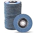 4.5 Inch Flap Discs - 20PCS 40 60 80 120 Grit Assorted Sanding Grinding Wheels, Premium Zirconia Alumina Abrasives, T27, by LotFancy