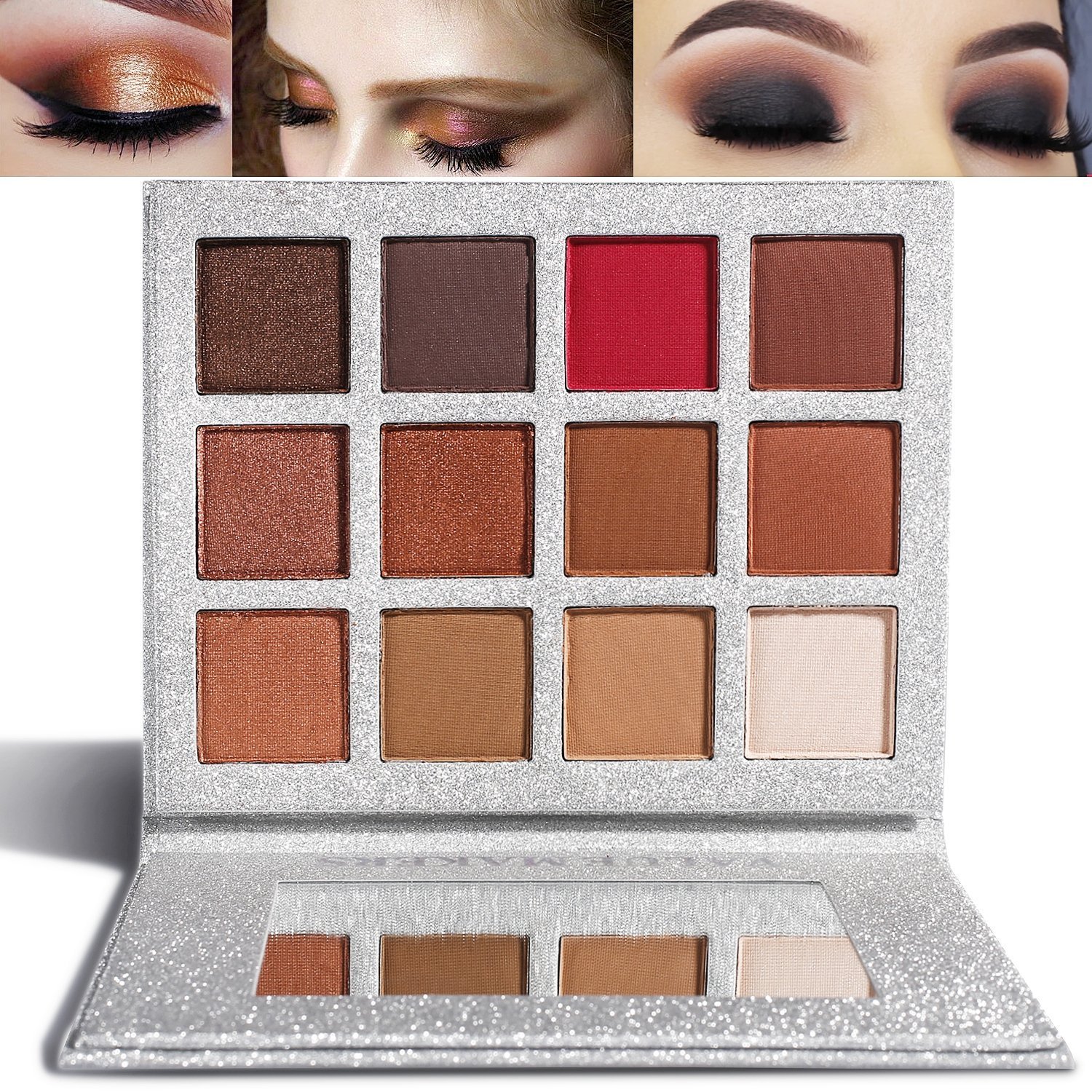 Eyeshadow Makeup Palette, Valuemakers 12 Colors Waterproof & Ultra Pigmented Make-up Eye Shadows - Matte and Shimmer EyeShadow Powder Cosmetic Makeup Set- Vegan and Cruelty Free
