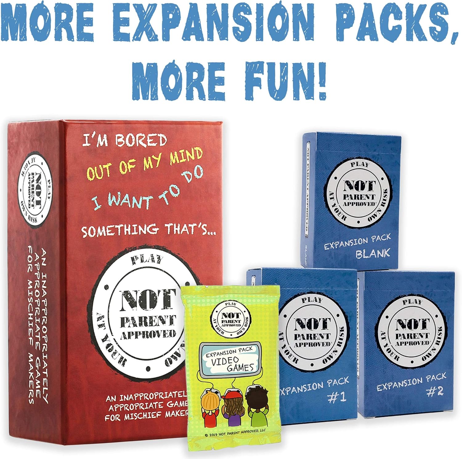 Not Parent Approved: A Fun Card Game for Kids, Tweens, Teens, Families and Mischief Makers - The Original, Hilarious Family Party Game: Toys & Games