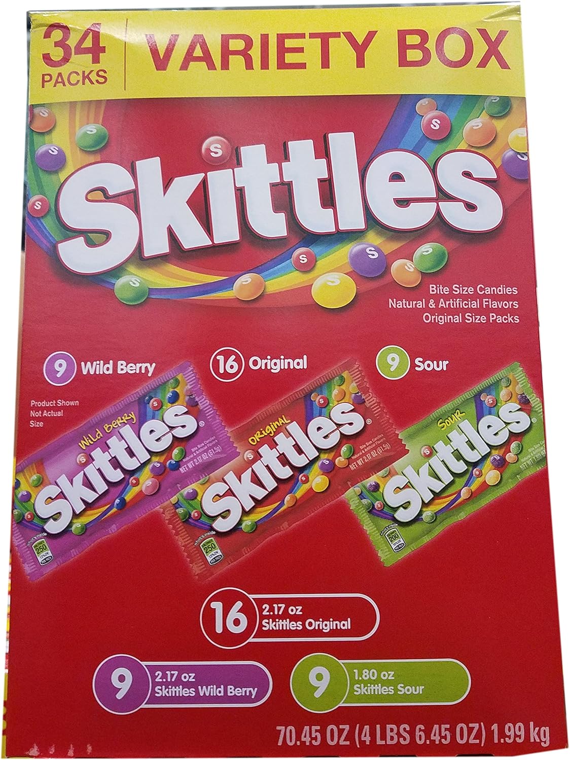 Skittles Variety Box 34 Count, 1.99 Kg Amazon.ca Grocery