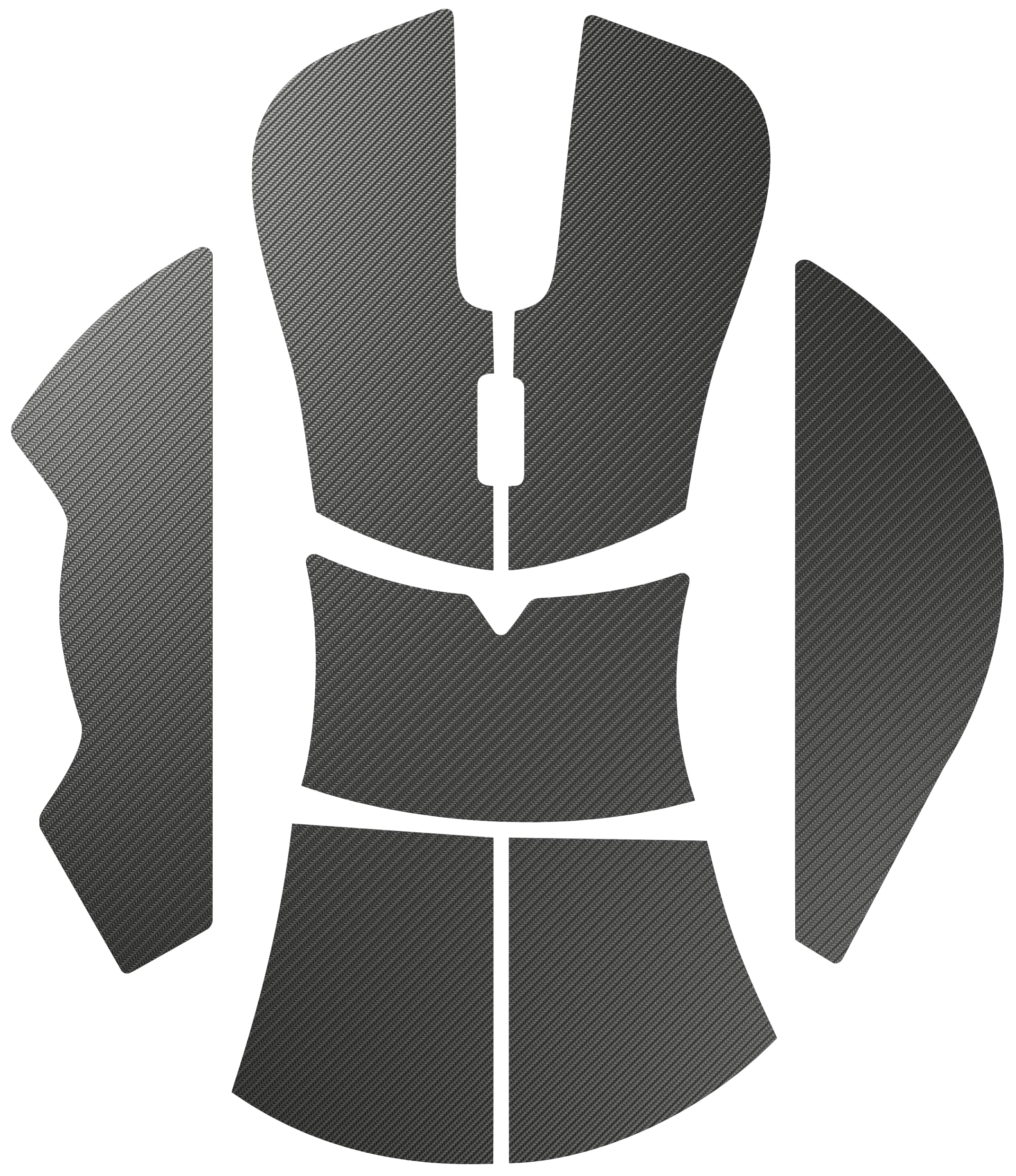 GLORIOUS Gaming Mouse Grip Tape for Model D- (Small) - Anti-slip, Grease & Sweat Resistant, 0.5mm thick, Pre-cut, Easy Application, 3M Adhesive - Black