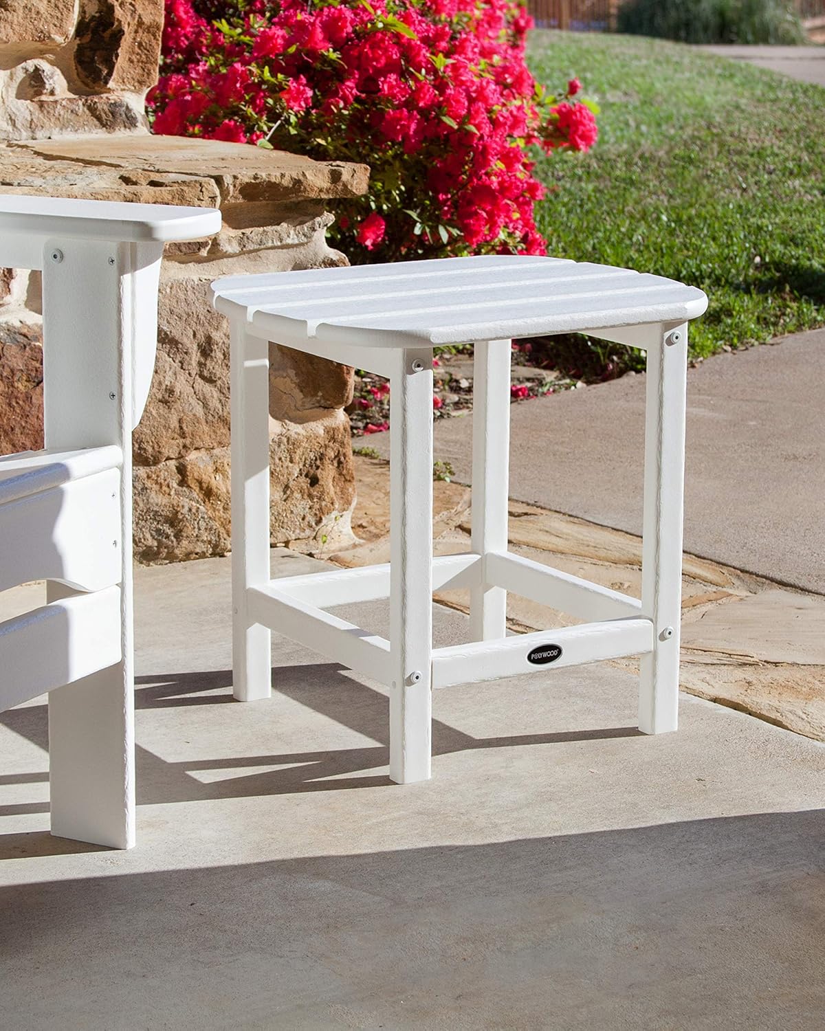 POLYWOOD SBT18GY South Beach 18" Outdoor Side Table, Slate Grey : Patio Side Tables : Garden & Outdoor