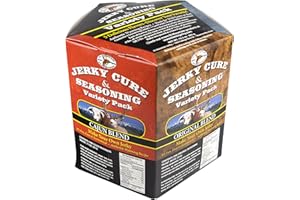 Hi Mountain Jerky Seasoning and Cure Kit | VARIETY PACK #1 | 5 Delicious Flavors: Original, Mesquite, Hickory, Cracked Pepper N’ Garlic, & Cajun | Make Beef Jerky at Home | Beef, Deer, Elk & Venison
