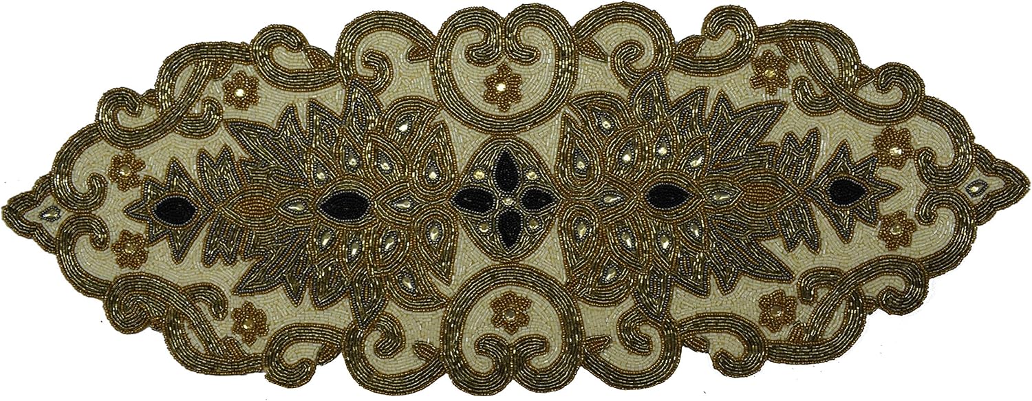 Best Beaded Table Runner Green