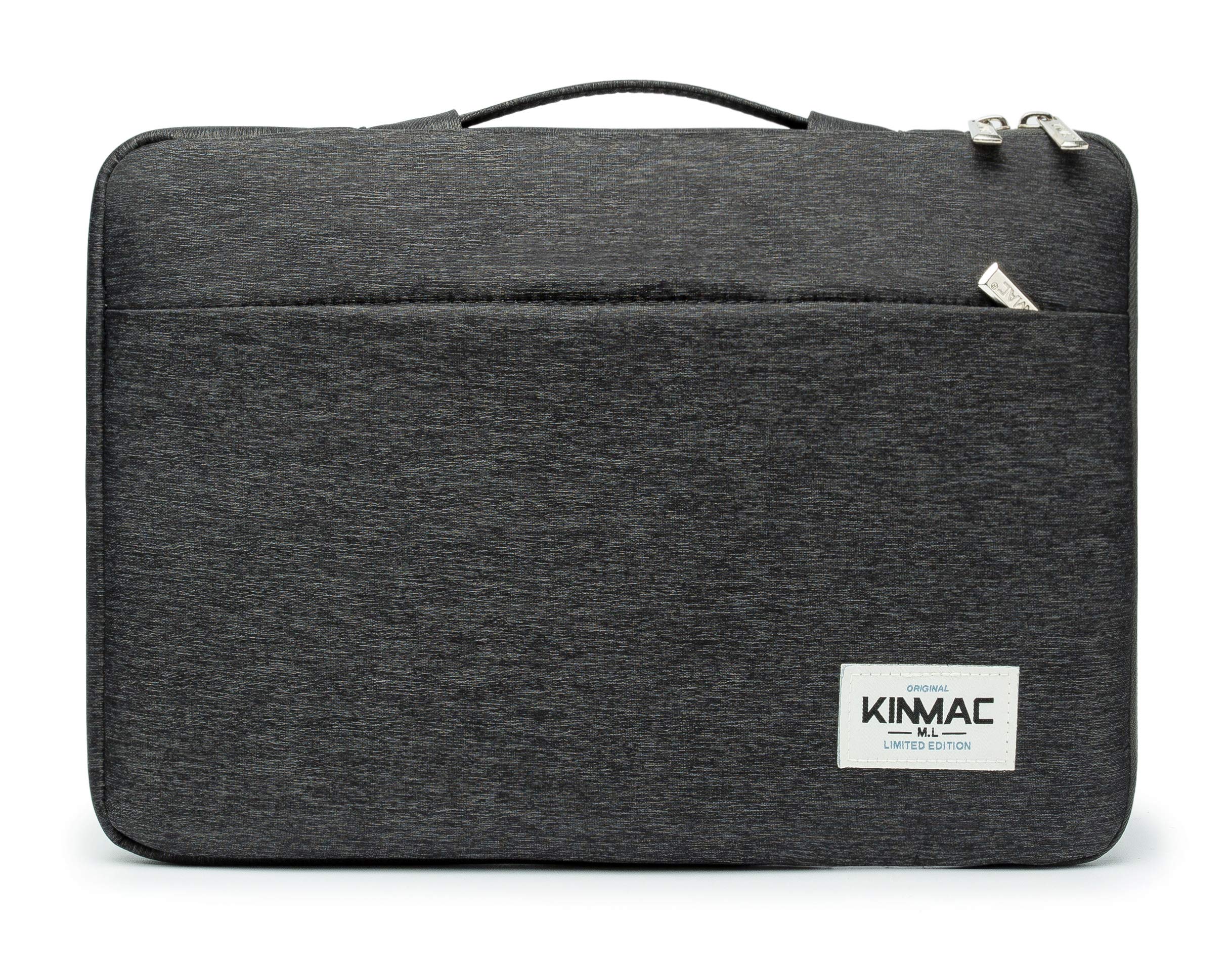 Kinmac 360 Waterproof Laptop Sleeve Bag with Handle for MacBook Pro 16" 15.6" Laptops (Black)
