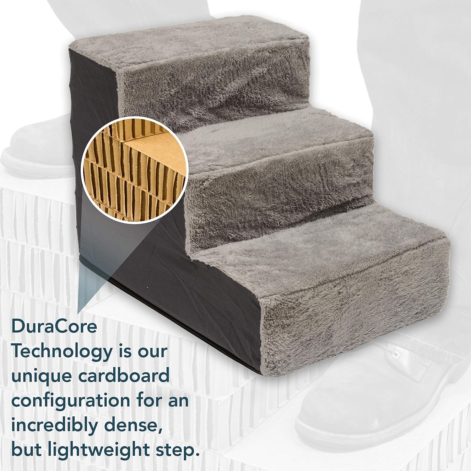 Dog and Cat Steps by Cozy Pet | Machine Washable Cover with Non Skid Bottom : Pet Supplies