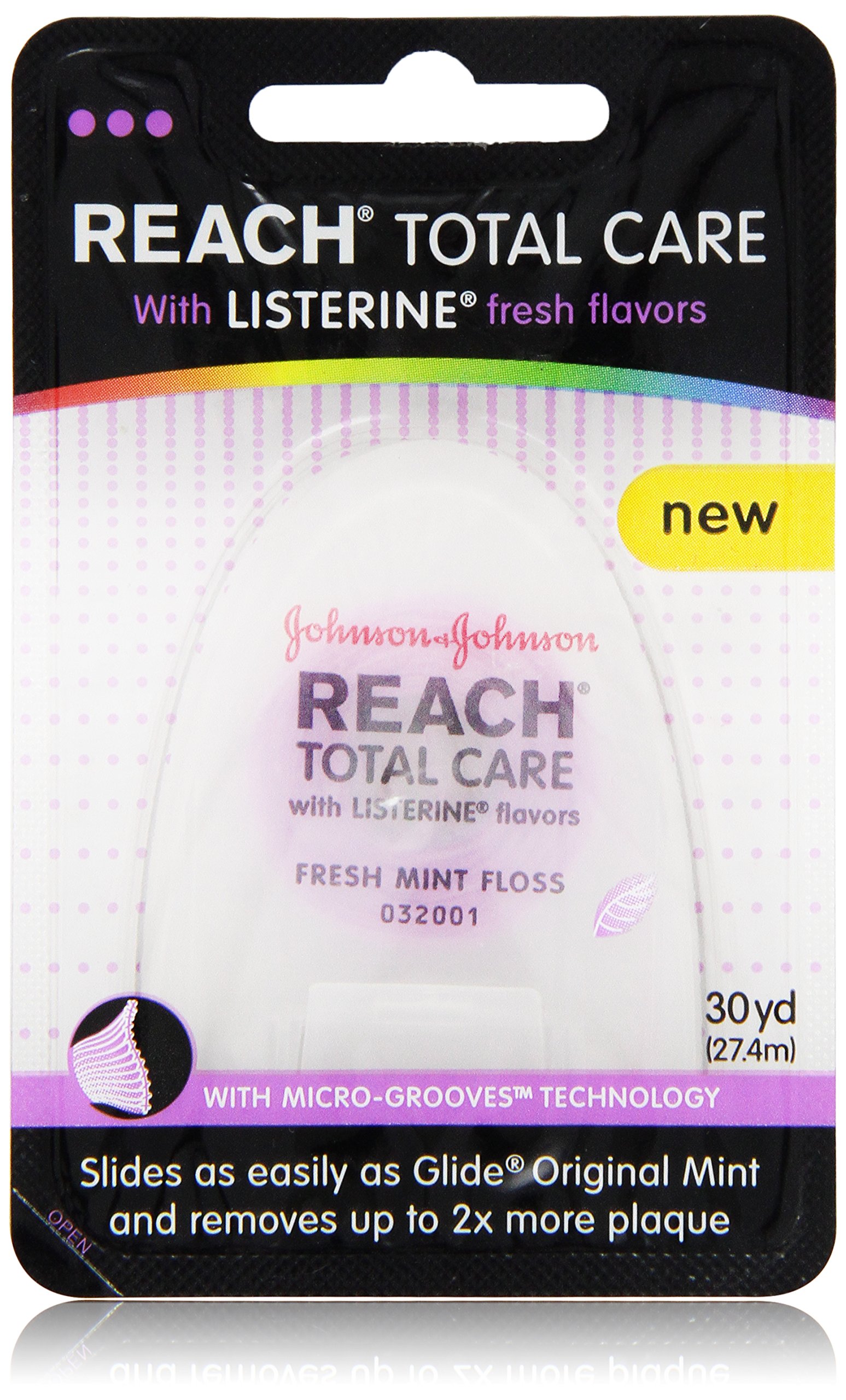 Reach Total Care Floss Dispensers, Mint, 30 Yard (Pack of 2) Flossing Products