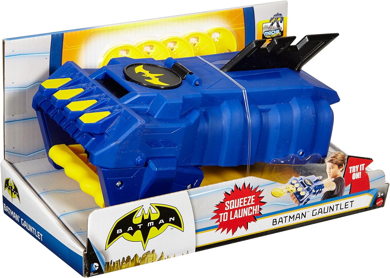 DC Comics Batman Unlimited Mechs vs Mutants Gauntlet by Mattel, Black, Yellow - Image 5