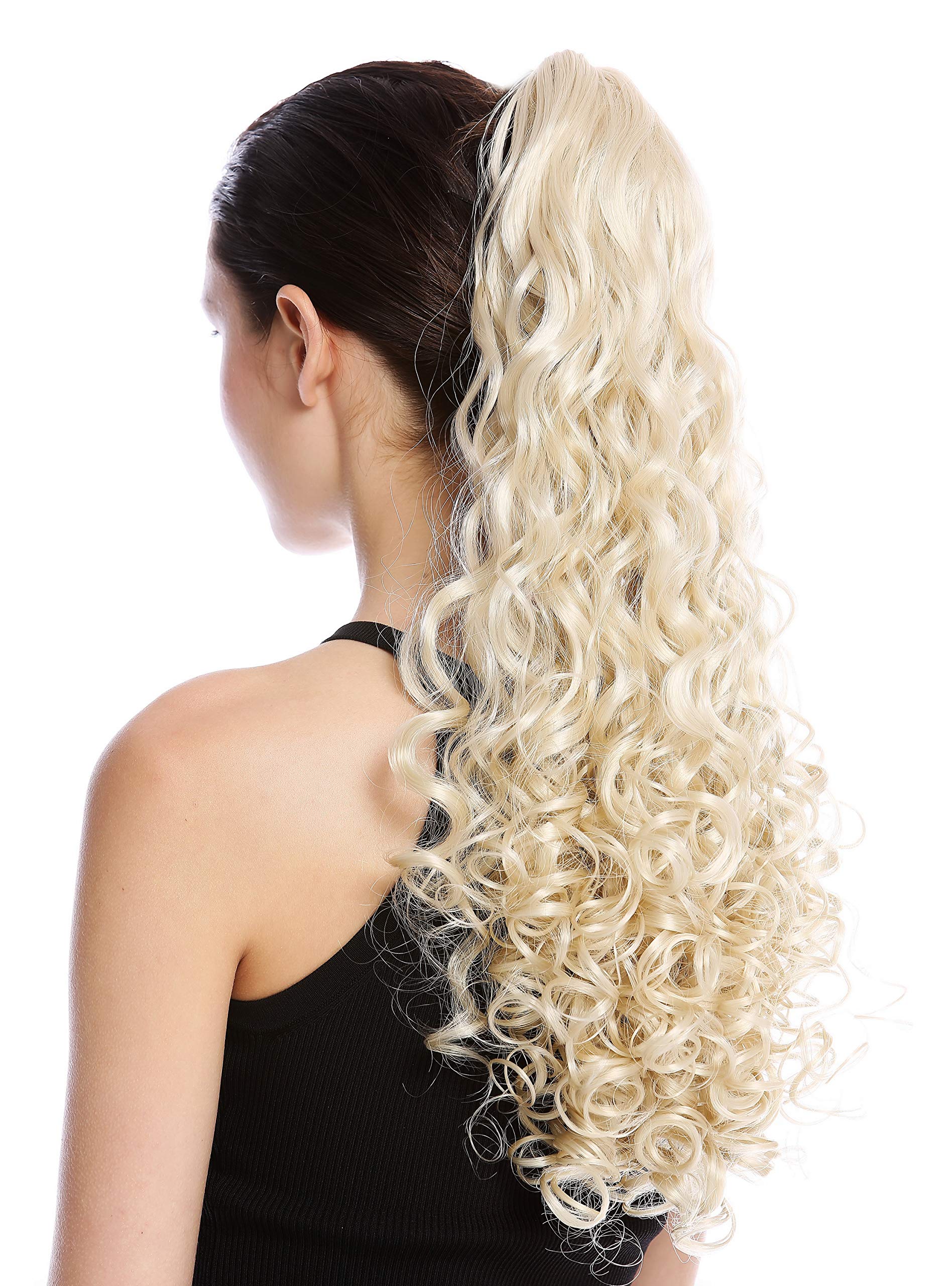 WIG ME UP - 19AXL-V-88 Ponytail Hairpiece Extensions very long voluminous curled curls bright blond 20inch