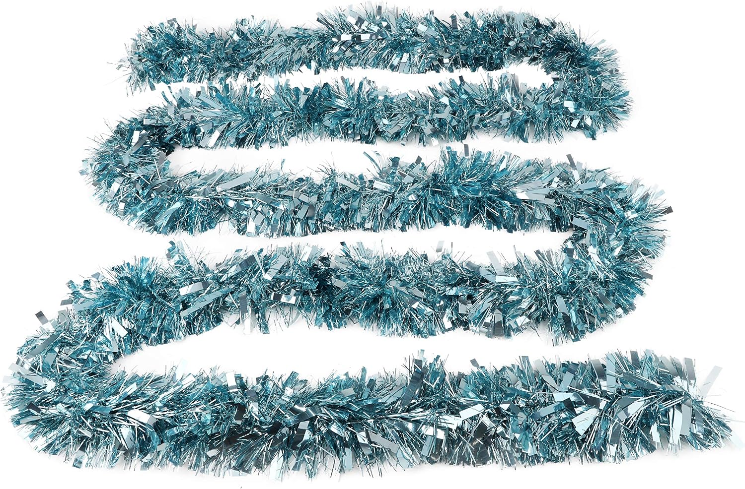 Christmas Concepts® 4m (13ft) Metre Chunky/Fine Christmas Tinsel - Christmas Decoration Tinsel (ICE BLUE) - Image 5