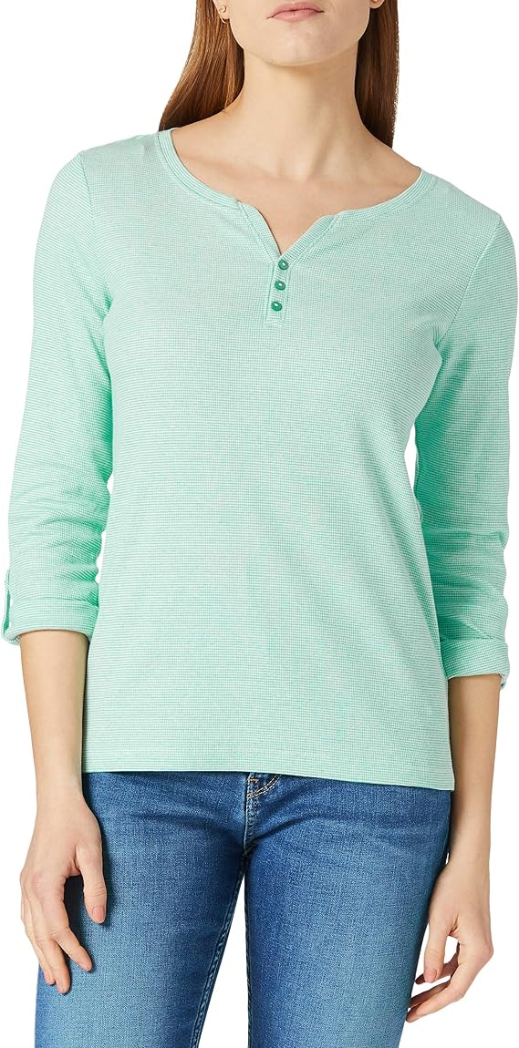 TOM TAILOR Damen T-Shirt – Kurzärmlig, Basic, In Größen XS Bis 3XL | Nachhaltige BE PART Kollektion, Hoher Tragekomfort