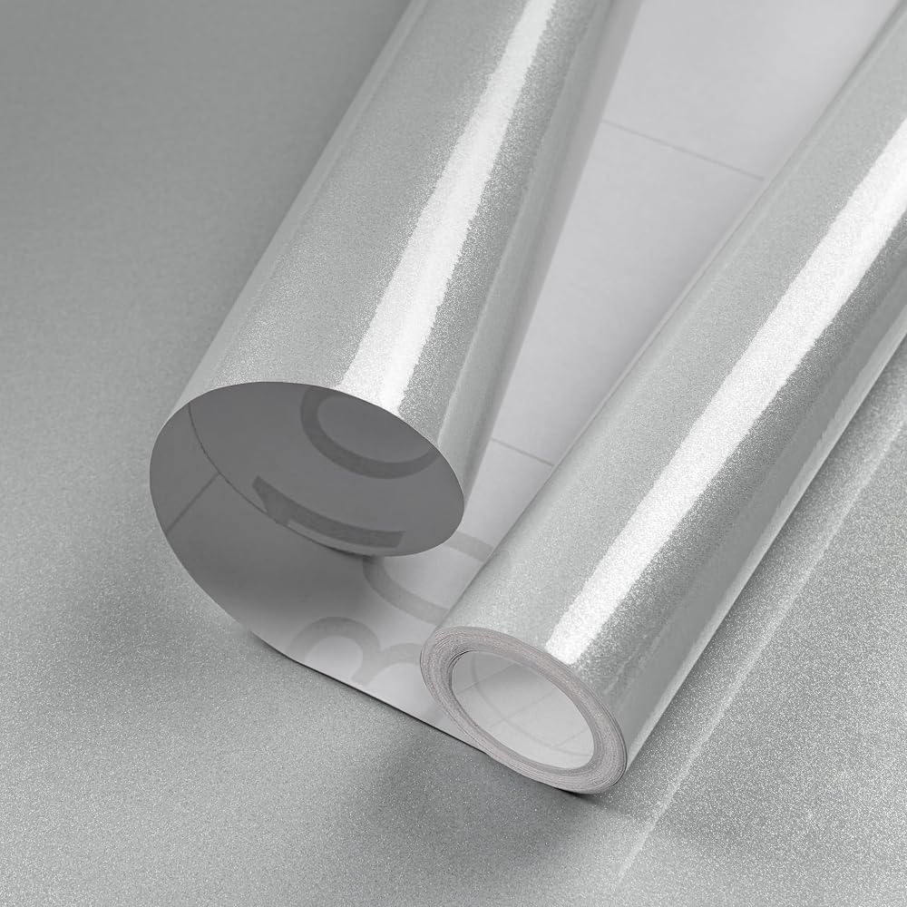 Hode Grey High Gloss Vinyl Wrap Self Adhesive 30cmx3m Furniture