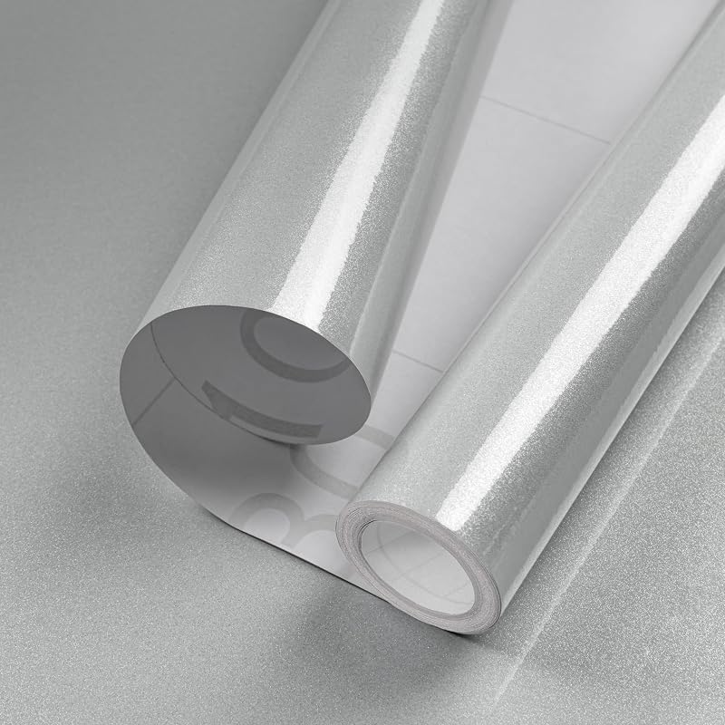 Hode Grey High Gloss Vinyl Wrap Self Adhesive 30cmx3m Furniture