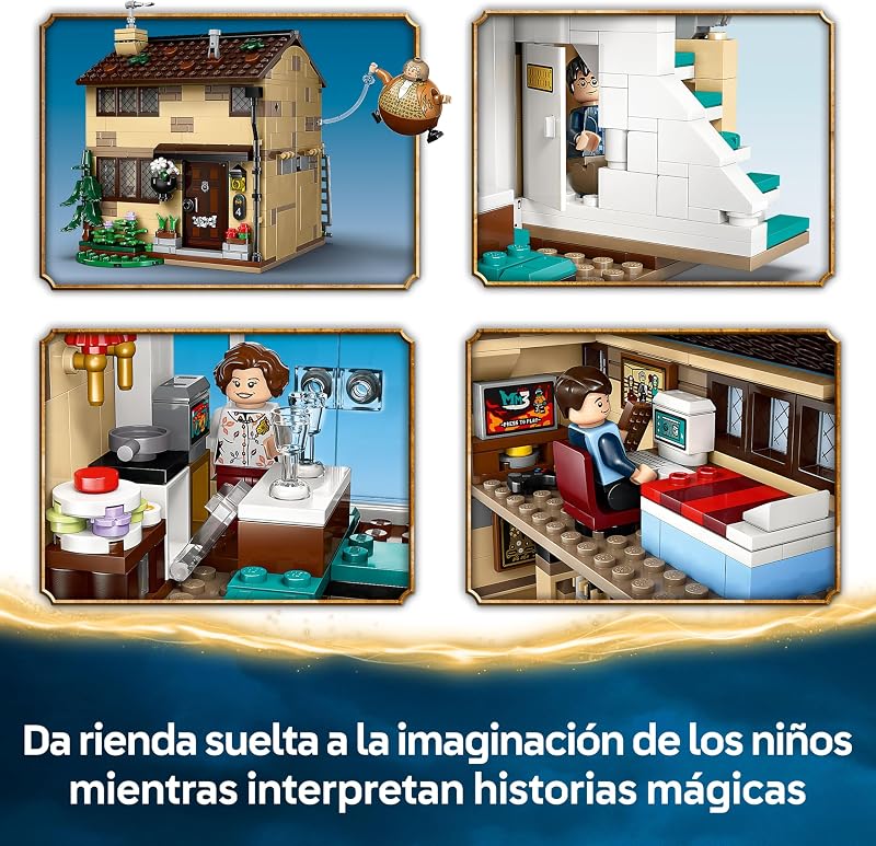 Harry Potter Privet Drive: Visita de Tía Marge - Casa de Juguete con 5 Minifiguras y Figura Inflada de la Tía Marge - Regalo para Niñas y Niños de 8+ Años Fans de Prisionero de Azkaban 76451 — foto 4 de 8