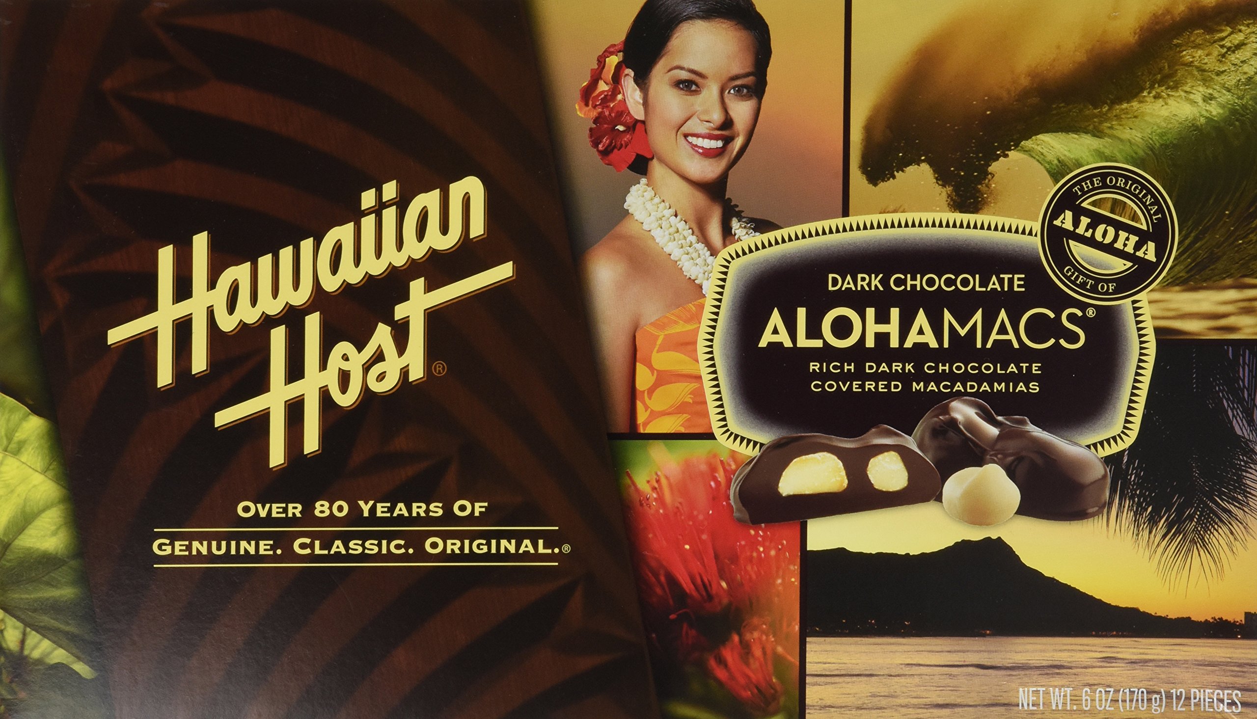 Hawaiian Host Chocolate Covered MACADAMIA NUTS BOX NET WT