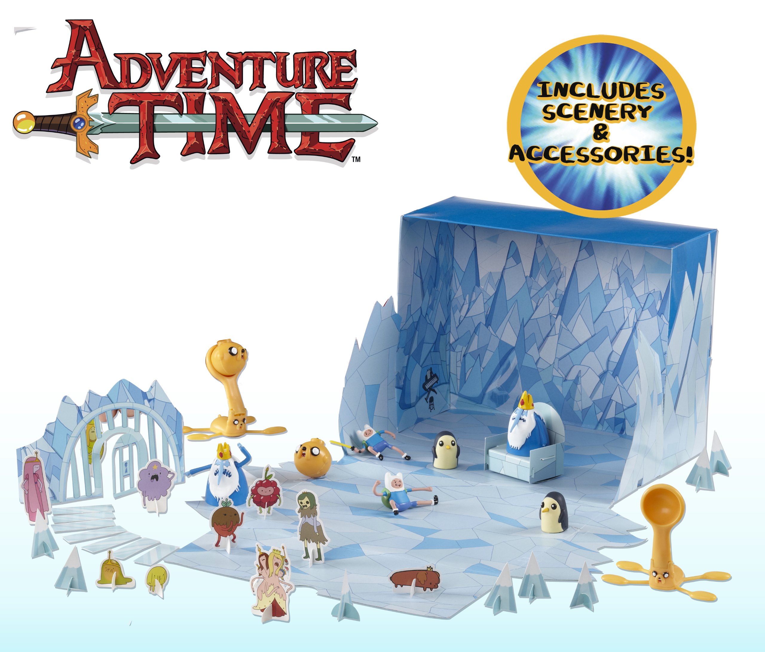 Adventure Time Micro Pvc Figure Deluxe Battle Of Ooo Playset 