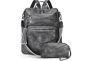 OPAGE Backpack Purse for Women Leather Anti-theft Fashion Designer Travel Backpack Ladies Shoulder Bags With Wristlet